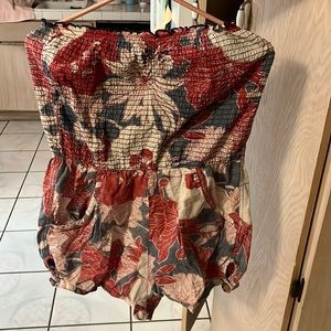 Red white and blue romper